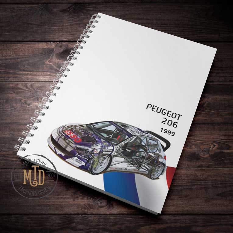 Блокнот Peugeot 206